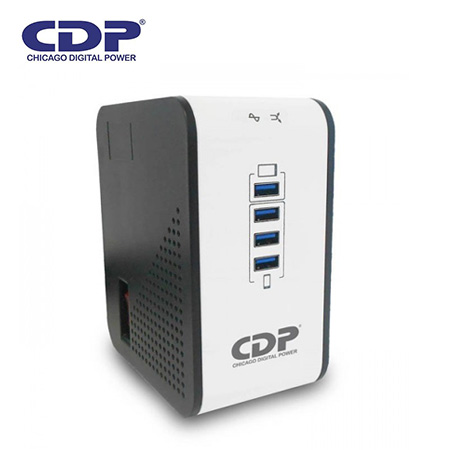 ESTABILIZADOR CDP R2CU-AVR1008I 1000VA/500W 8 SALIDAS 4 PUERTOS USB (R2CU-AVR1008I)